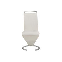 STUHL - 61 cm x 49 cm - Kunstleder - Weiß - TWIZY - Weiß, Leder (61/100/49cm) - Vente-Unique