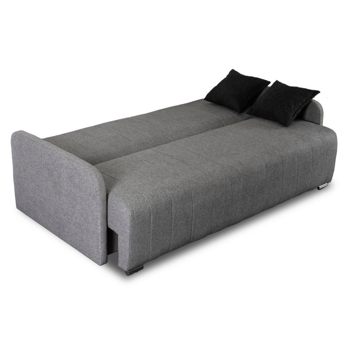 SCHLAFSOFA ASPEN Zweisitzer Grau - Grau, Holz/Textil (2000/95/980cm) - makarowski meble