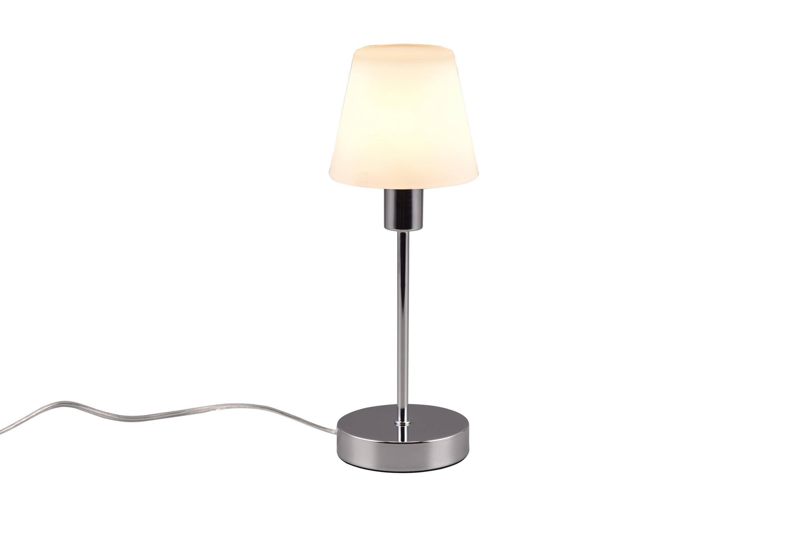 Trio Leuchten Tischlampe Grau 12x32x12 cm