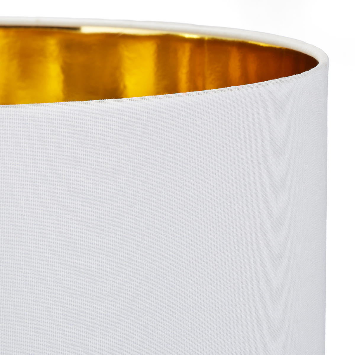 DREIBEIN-STEHLAMPE - Goldfarben, Kunststoff/Textil (53.5/53.5/148.5cm) - Relaxdays