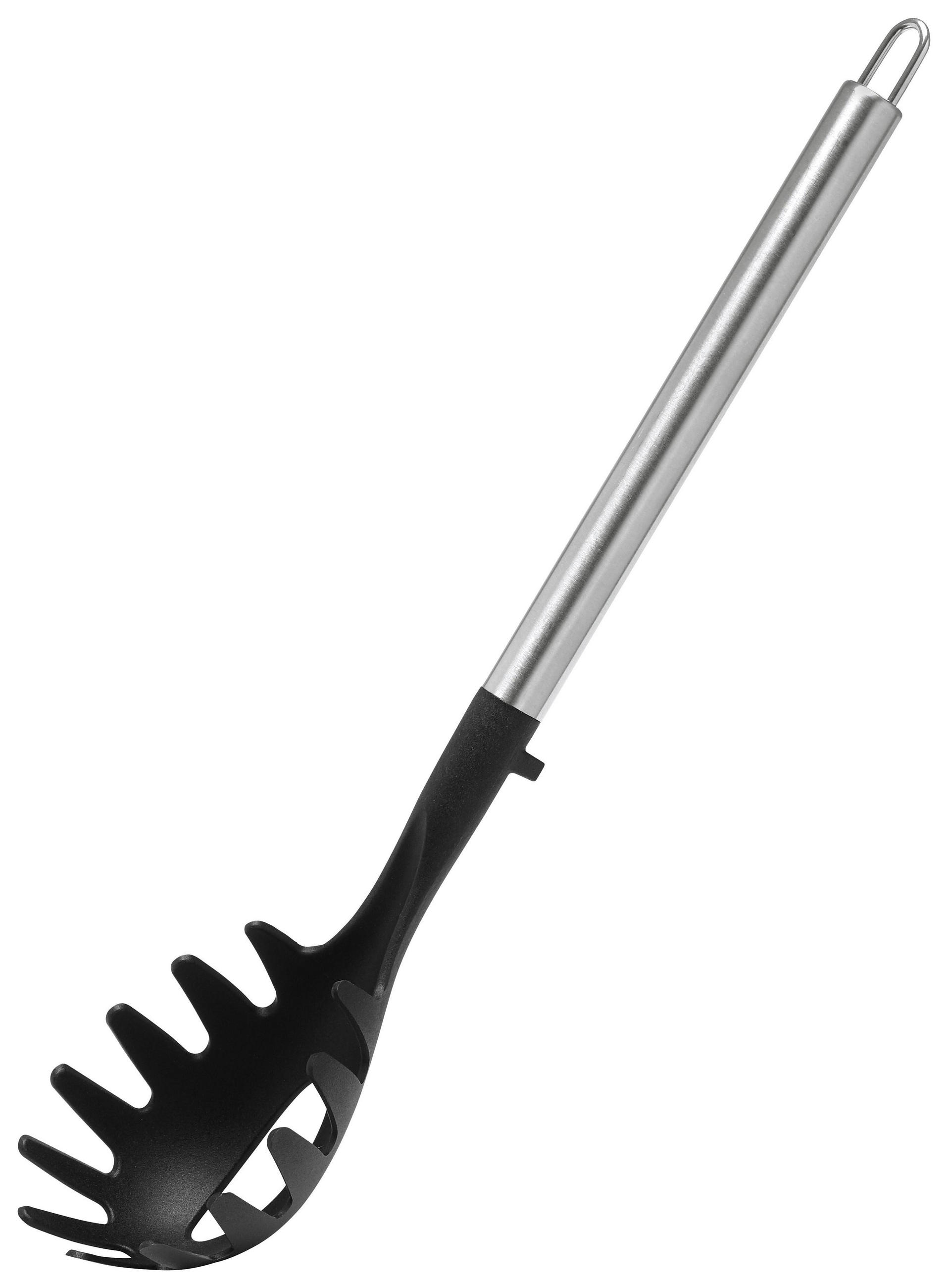 SPAGHETTILÖFFEL Luca in Schwarz - Schwarz, Kunststoff (1cm) - Modern Living
