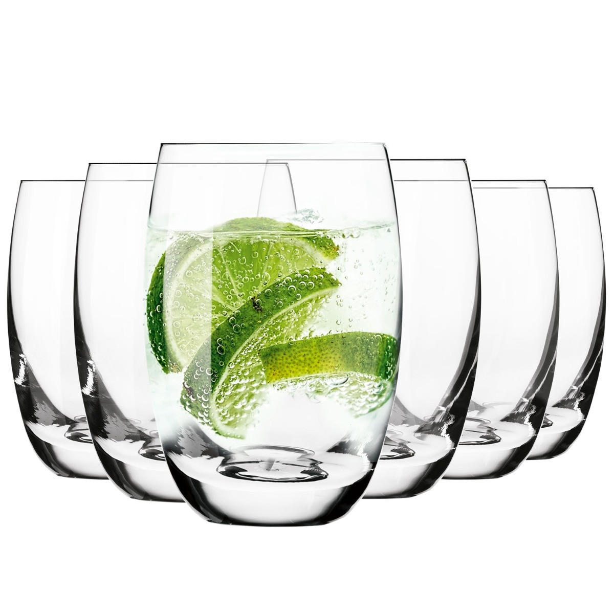 TRINKGLÄSER, 6ER-SET, 360 ML - Transparent, Glas (0.36L) - Krosno Glass