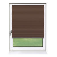 PLISSEE Basic ohne Bohren - Braun, Textil (70/210cm) - Deco-Raum
