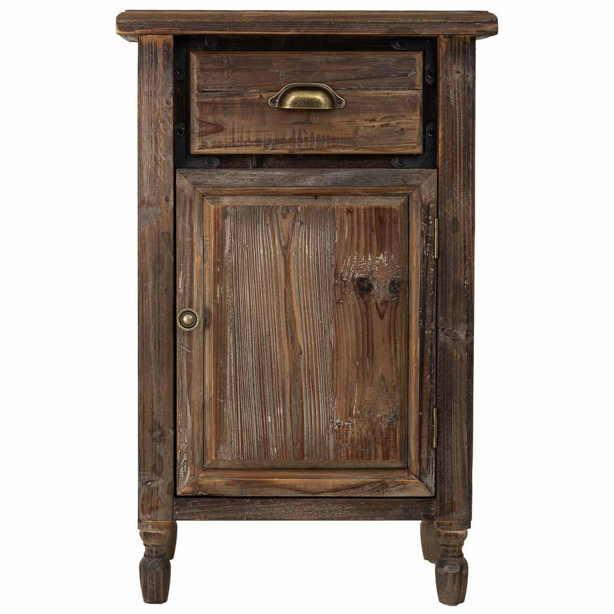 NACHTTISCH aus Holz, 48x35x76cm - Braun, Holz (48/76/35cm) - Wanderlust