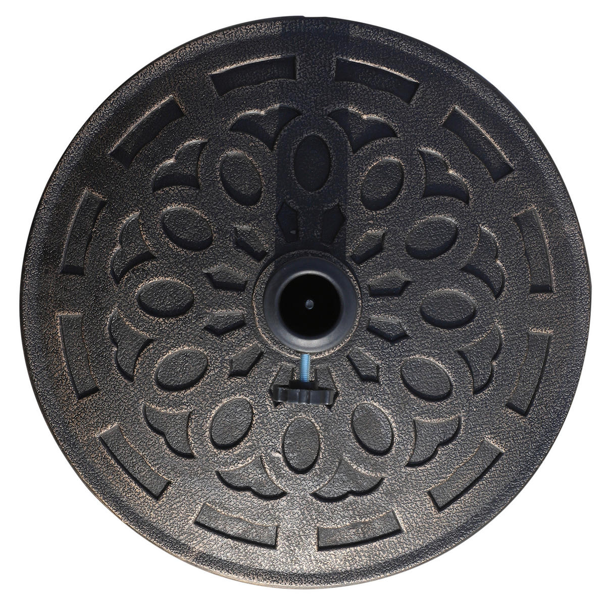SONNENSCHIRMSTÄNDER Bronze Rund 12 kg - Bronzefarben, Metall (48.5/48.5cm) - PANGIVO