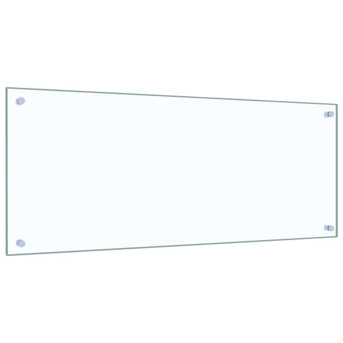 KÜCHENRÜCKWAND Glas 100x40 cm Transparent Wand-Spritzschutz - Transparent, Glas (100/40/0.6cm) - DELUKE