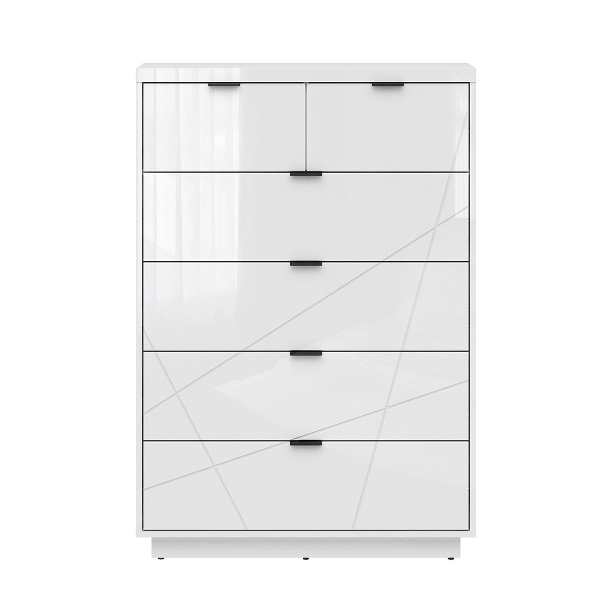 KOMMODE Sven Weiß - Weiß, Holzwerkstoff (90/130/42cm) - Petits-meubles