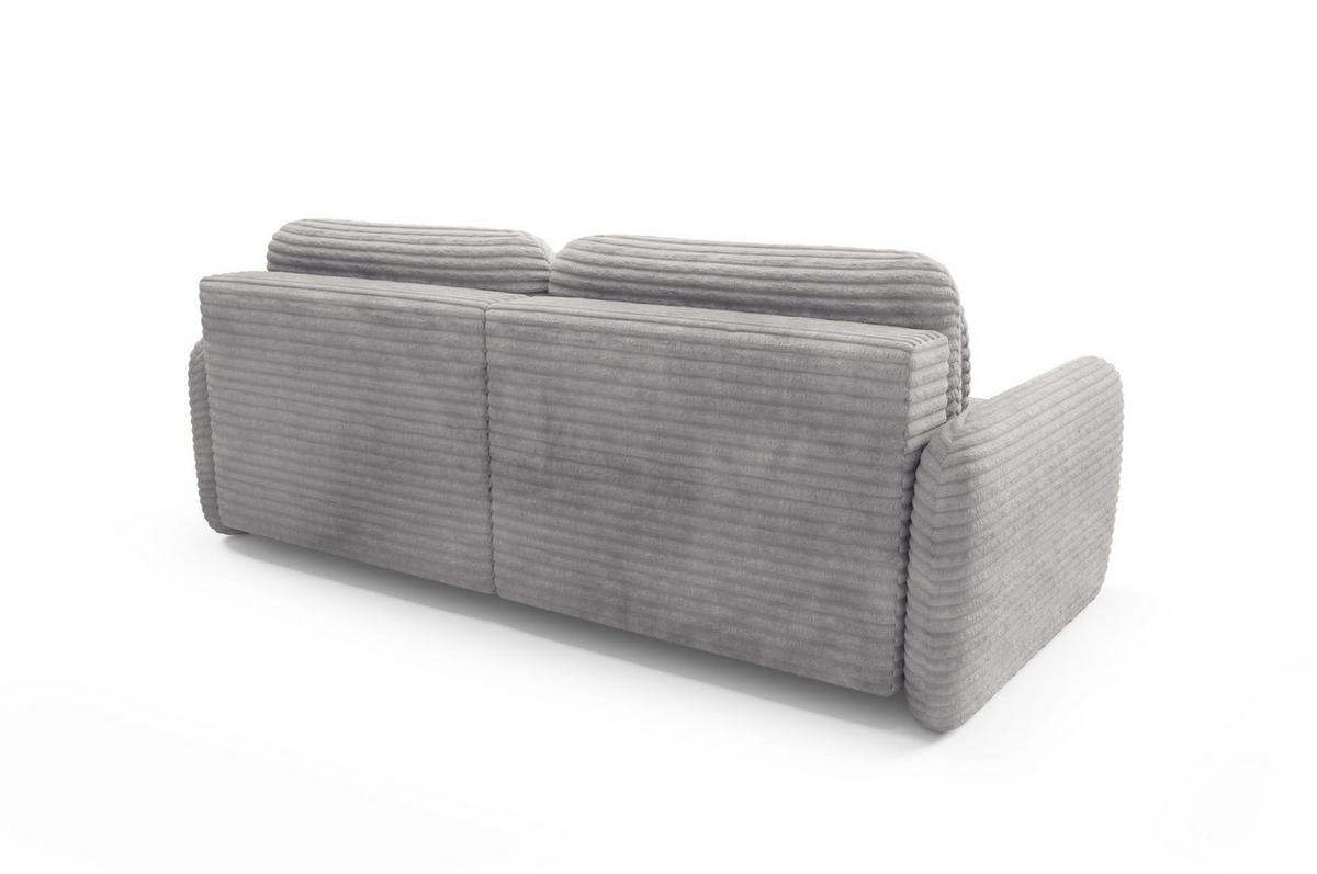ECKSOFA Simone Mit Schlaffunktion - Grau, Holzwerkstoff/Textil (165/240cm) - Fun Möbel