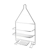 BADEZIMMERREGAL Carl 25/10/45cm Silber - Silberfarben, Metall (25/45/10cm) - Mondex