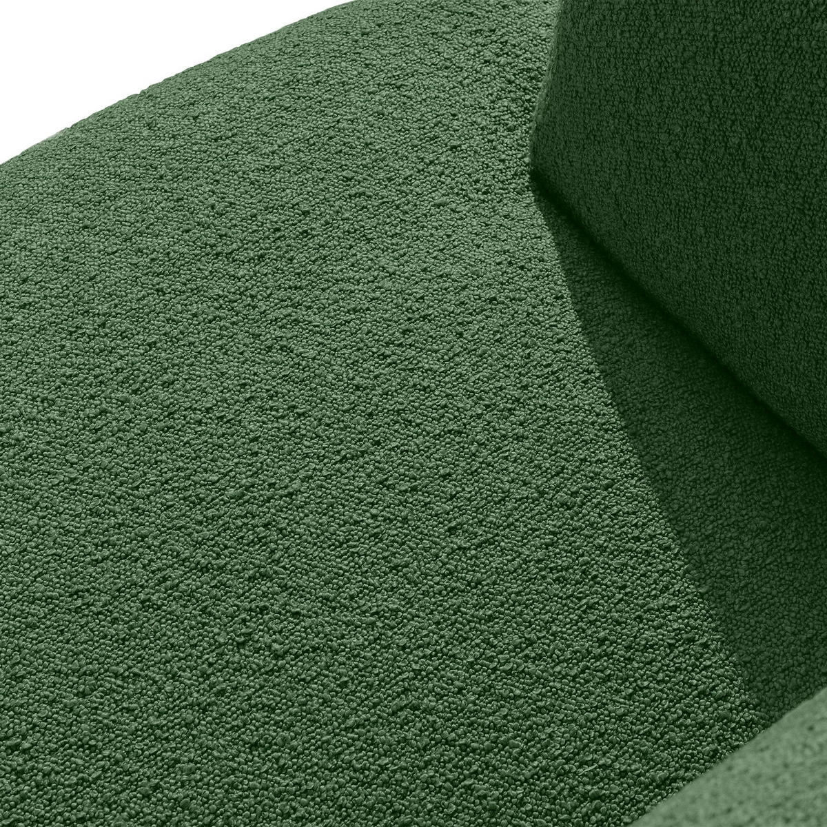 EINZELSOFA VIRA, Grün, Bouclé - Schwarz/Grün, Holz/Holzwerkstoff (210/84/100cm) - KONSIMO®