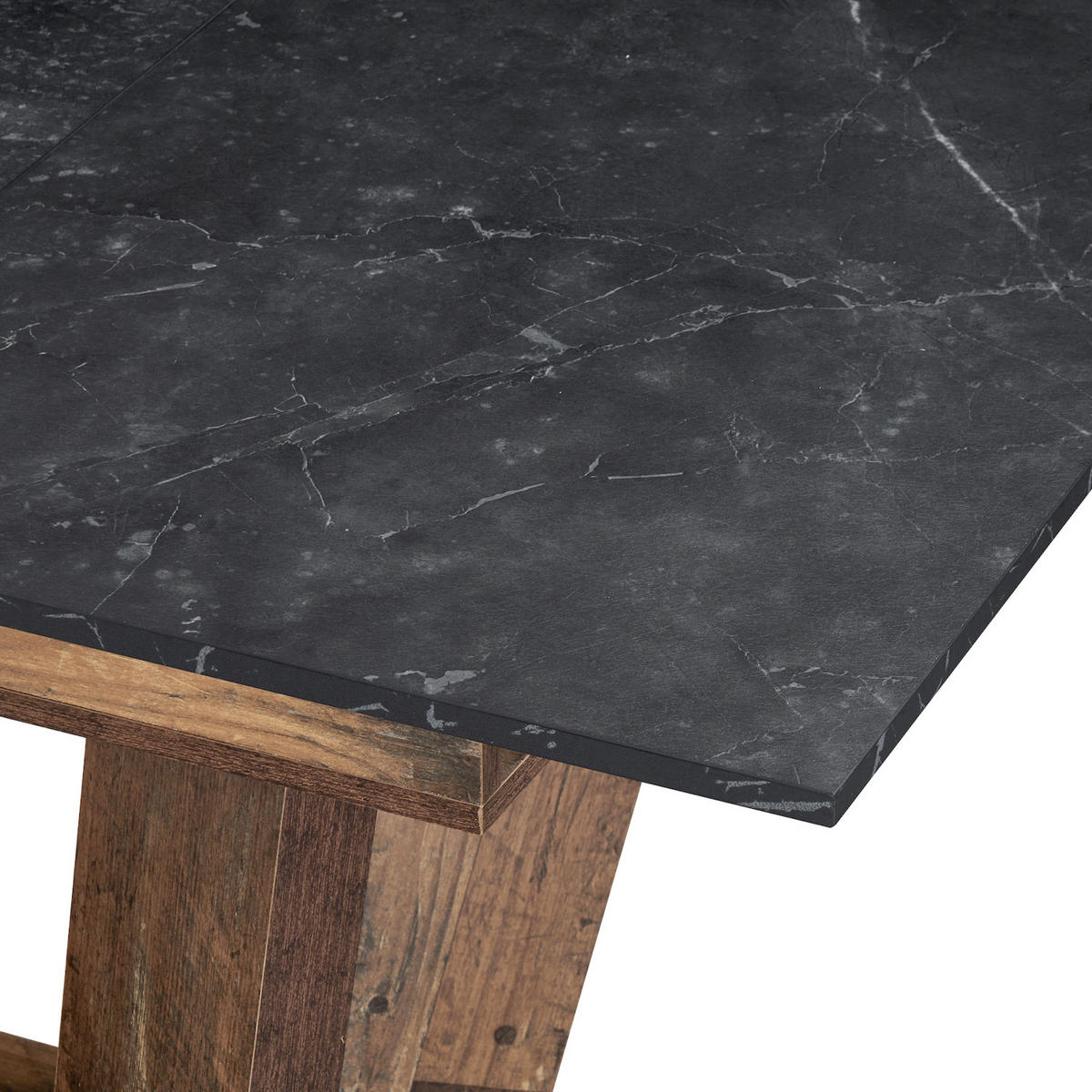 ESSTISCH WILLEM 120-160/80/76 cm - Anthrazit/Sonoma Eiche, Holzwerkstoff (80/120/76cm) - B&D Home