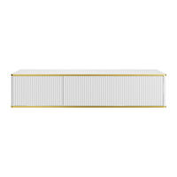 WASCHBECKENUNTERSCHRANK - 150 cm x 47 cm - Holz, Platte - Weiß - KELIZA - Weiß, Holz (150/54/47cm) - Vente-Unique