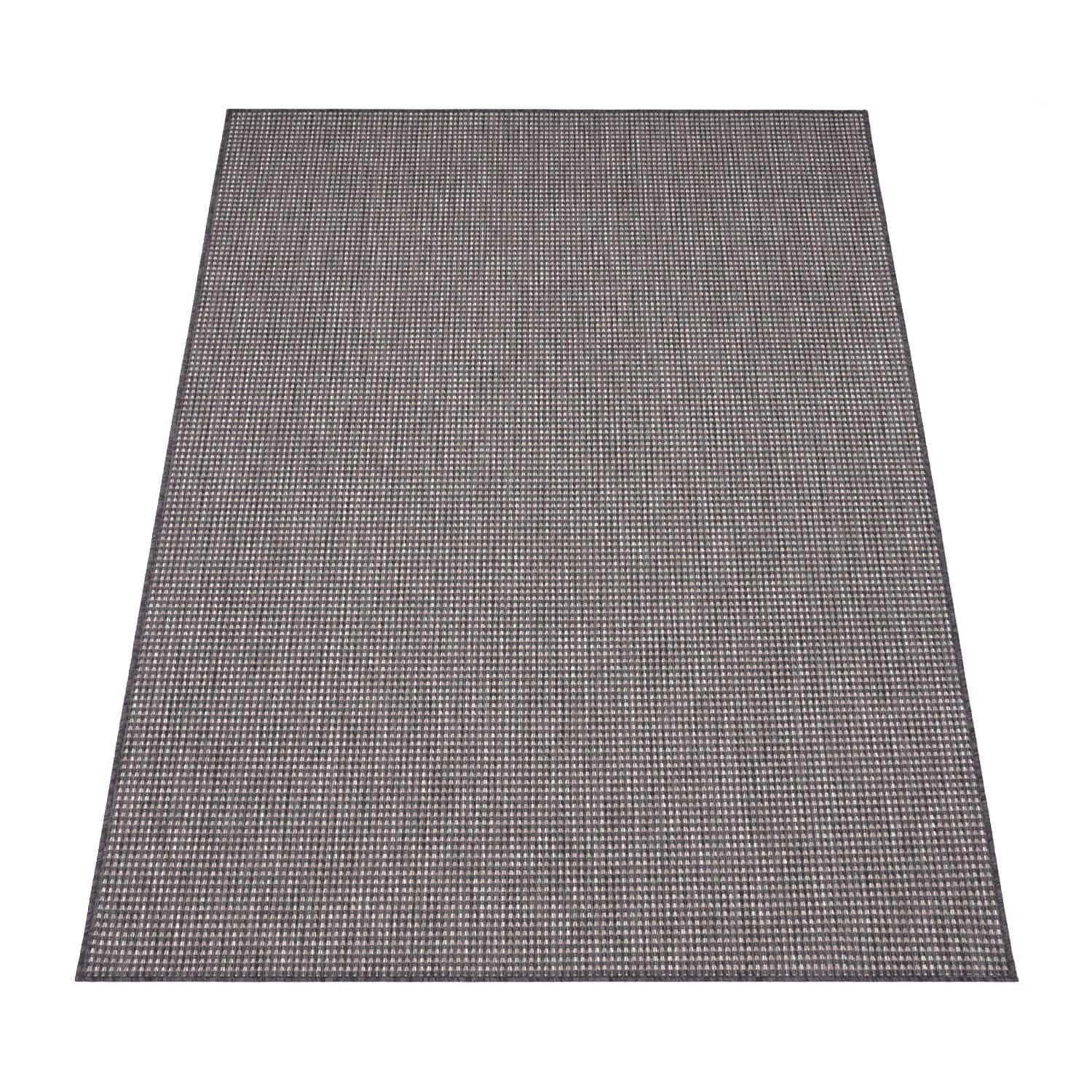 OUTDOOR Teppich Natur Balkon, Terrasse schmutzabweisend Anthrazit Läufer 60x100 - Anthrazit, Textil (60/100cm) - KADIMA DESIGN