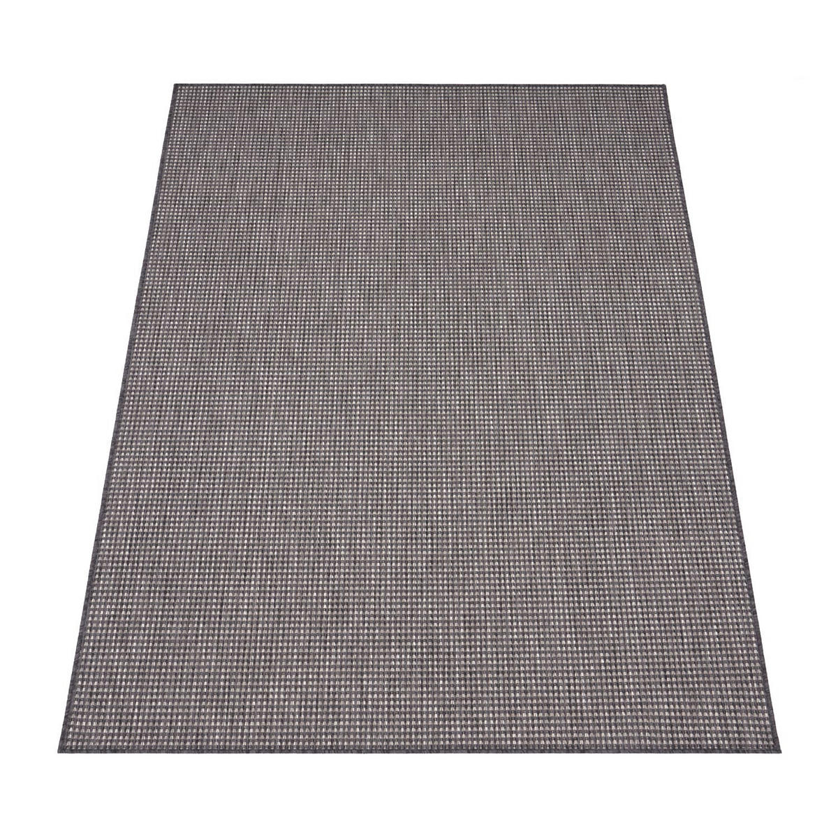 OUTDOOR Teppich Natur Balkon, Terrasse schmutzabweisend Anthrazit Läufer 60x100 - Anthrazit, Textil (60/100cm) - KADIMA DESIGN