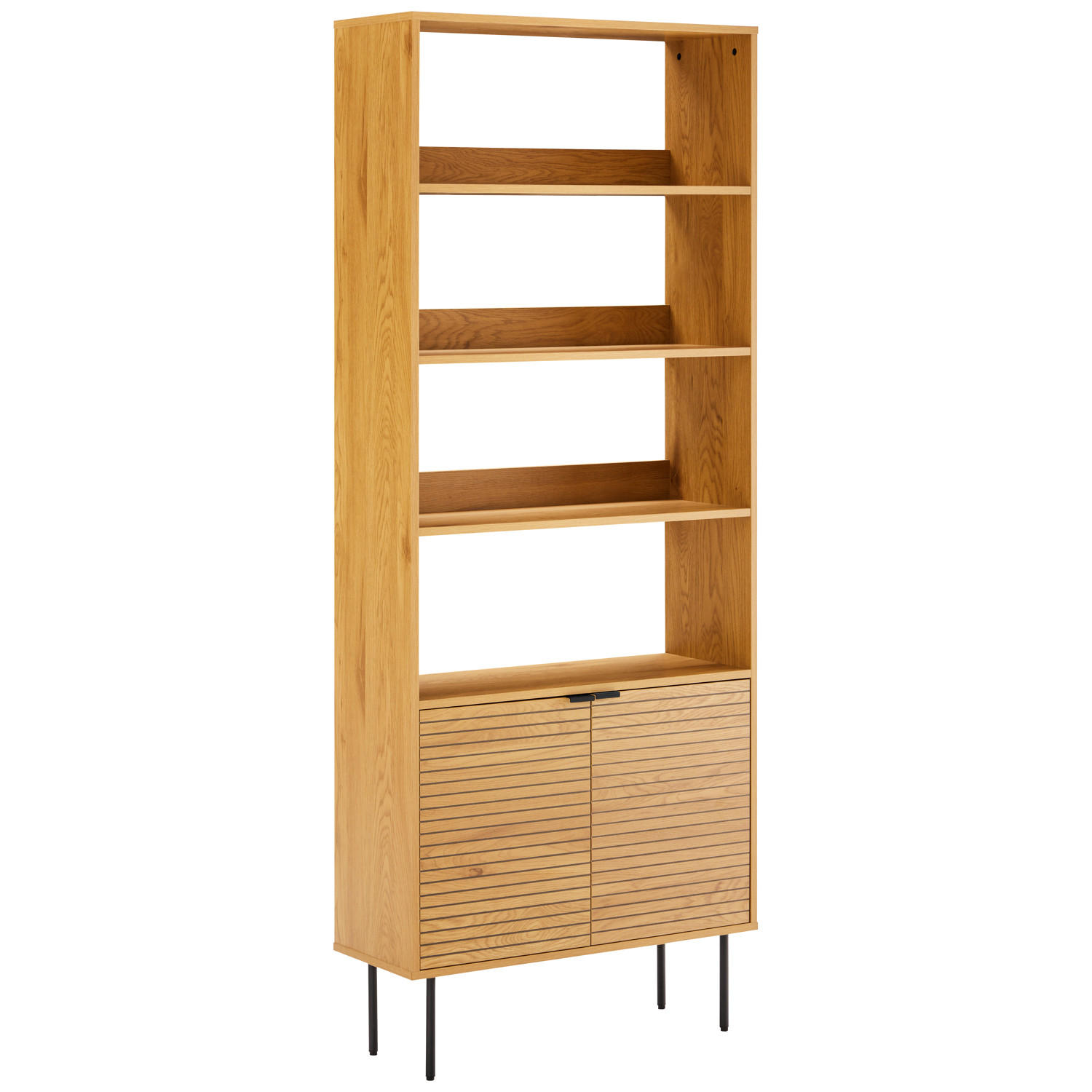 BÜCHERREGAL Stinna - Braun, Holzwerkstoff (30/200/80cm) - Happy Garden