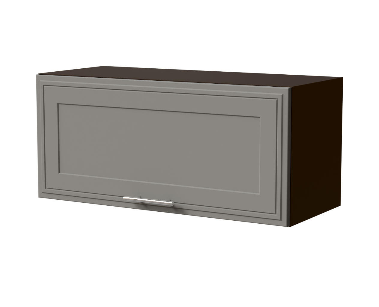 KLAPPHÄNGESCHRANK Salo W4B/80 Lava / Dust Grey Matt 80 / 32,5 / 36cm - mit Blum Aventos Klappenbeschlag - Dunkelgrau/Grau, Holz/Holzwerkstoff (80/36/32.5cm) - Feldmann-Wohnen