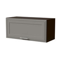 KLAPPHÄNGESCHRANK Salo W4B/80 Lava / Dust Grey Matt 80 / 32,5 / 36cm - mit Blum Aventos Klappenbeschlag - Dunkelgrau/Grau, Holz/Holzwerkstoff (80/36/32.5cm) - Feldmann-Wohnen