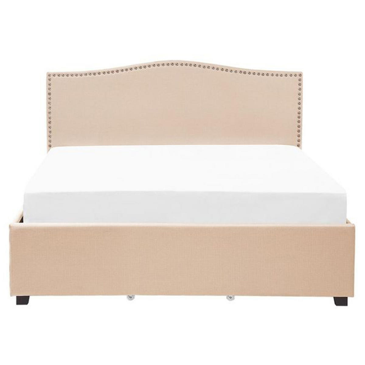 POLSTERBETT 160/200 cm Beige Montpellier - Beige, Textil (160/200cm) - Beliani