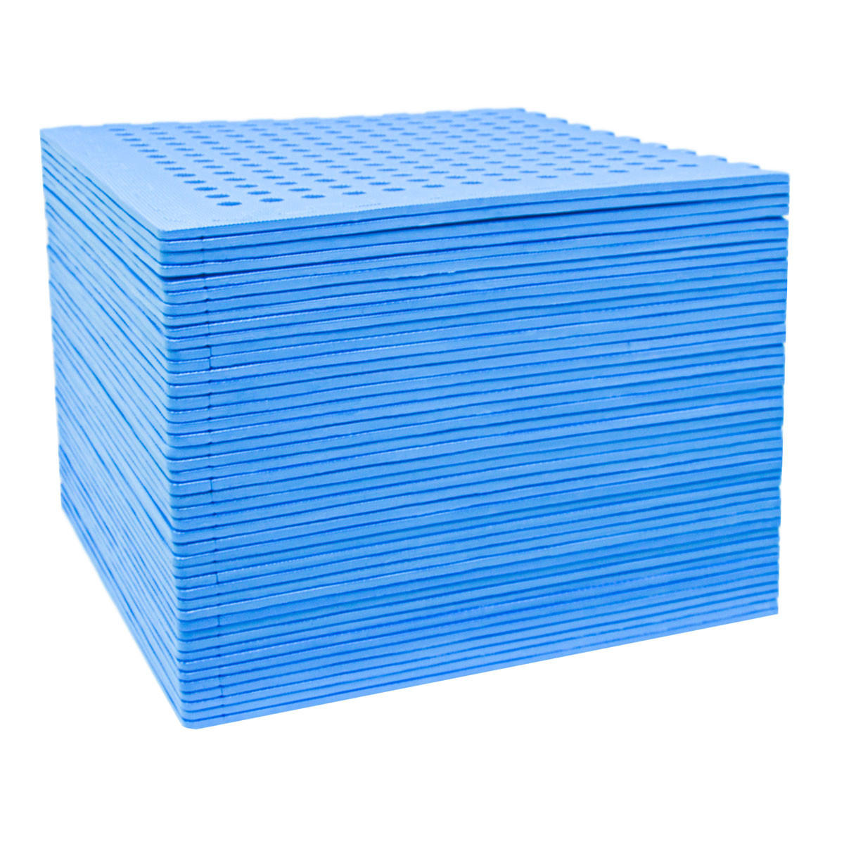 POOLMATTEN 16m² 44 EVA Matten 62 cm Blau - Blau, Kunststoff (62/62cm) - eyepower