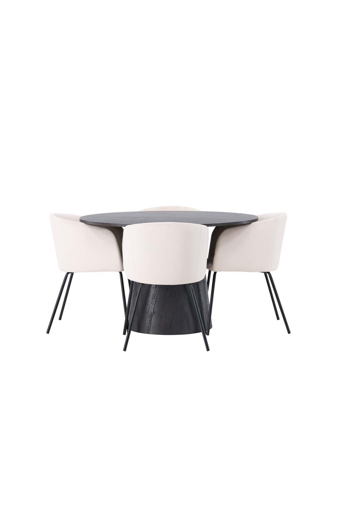 TISCHGRUPPE Mocca - Braun, Holzwerkstoff (120/75/120cm) - ebuy24