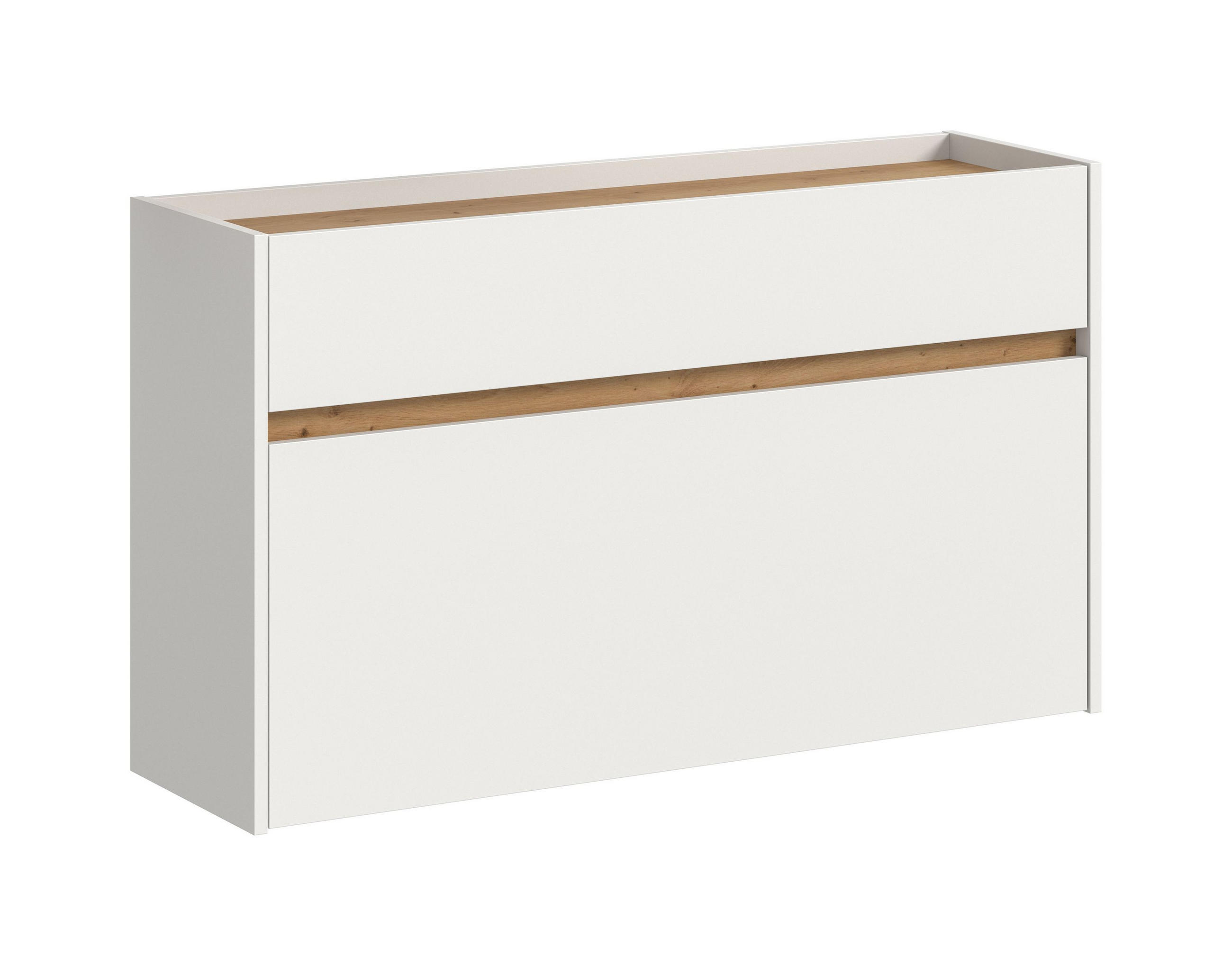 SCHUHKOMMODE DRIVE (B/H/T: ca. 110/61/32 cm) in Weiß/weiß - Weiß, Holzwerkstoff (110/61/32cm)