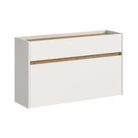 SCHUHKOMMODE DRIVE (B/H/T: ca. 110/61/32 cm) in Weiß/weiß - Weiß, Holzwerkstoff (110/61/32cm)