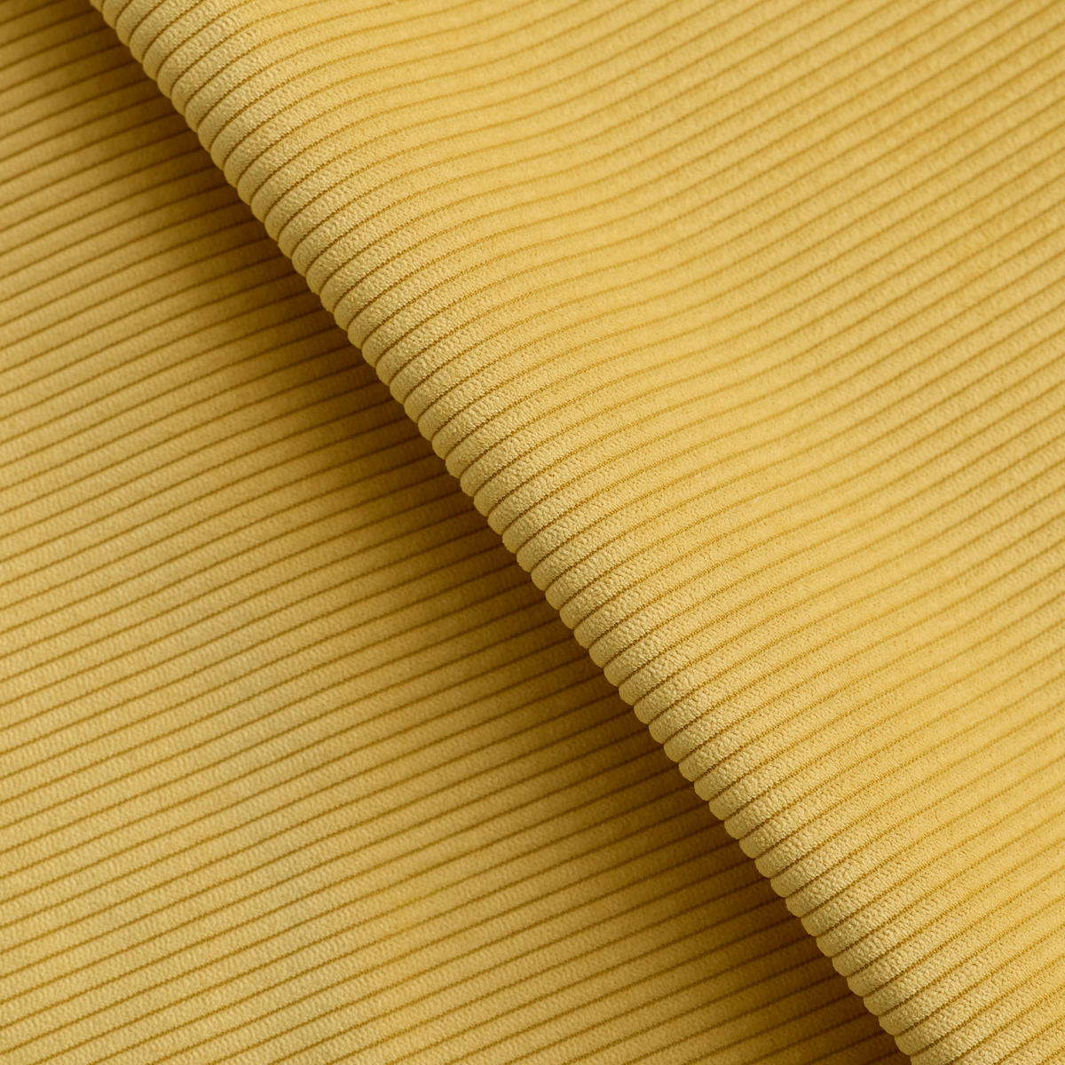 SESSEL Gerippter Samt Gelb 60.12cm - Gelb, Textil (60.12/80/74cm) - Sia Home