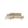 ECKSOFA Valencia Xs - Beige, Holzwerkstoff/Textil (236/165cm) - Fun Möbel