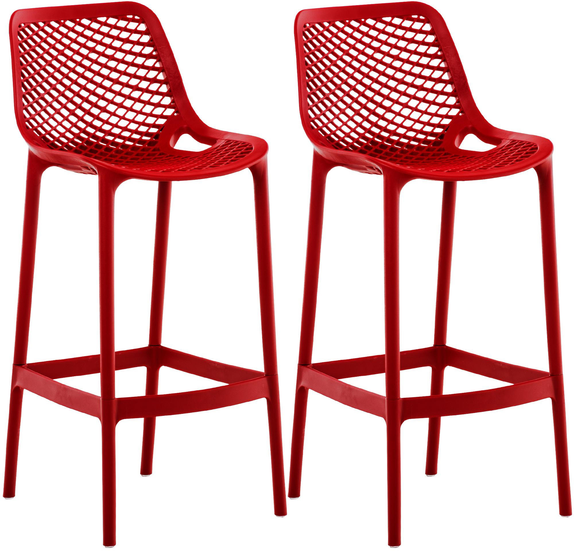 Deluke Barhocker Rot 45x105x53 cm