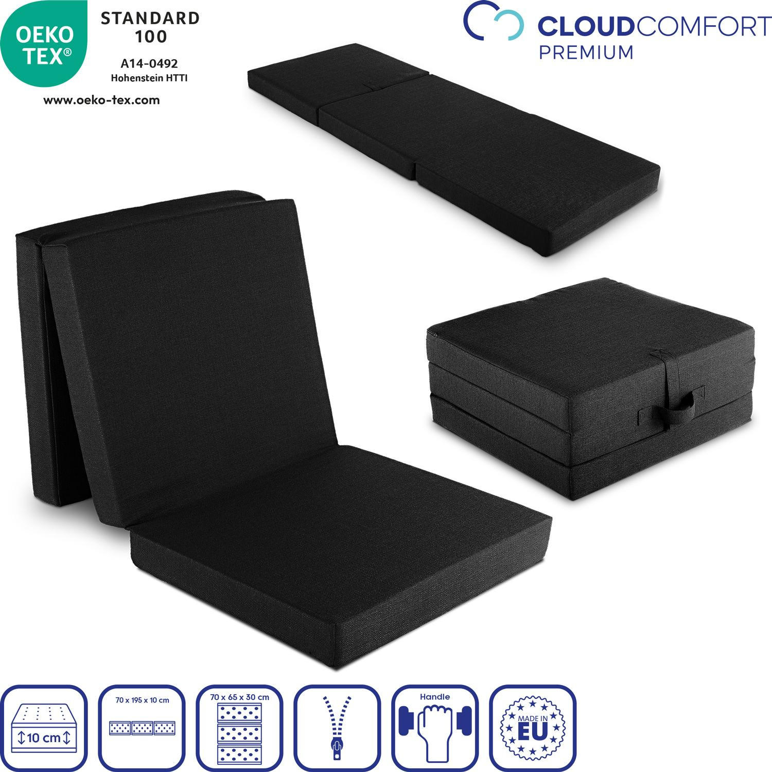 KOMFORTSCHAUMMATRATZE Premium 70x195 cm - Weiß, Textil (70/195cm) - CloudComfort