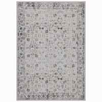 TEPPICH Kurzflor, waschbar, mit floralen Ornamenten, VERNANTE in Creme, 140 x 200 cm - Beige, Textil (140/200cm) - KADIMA DESIGN