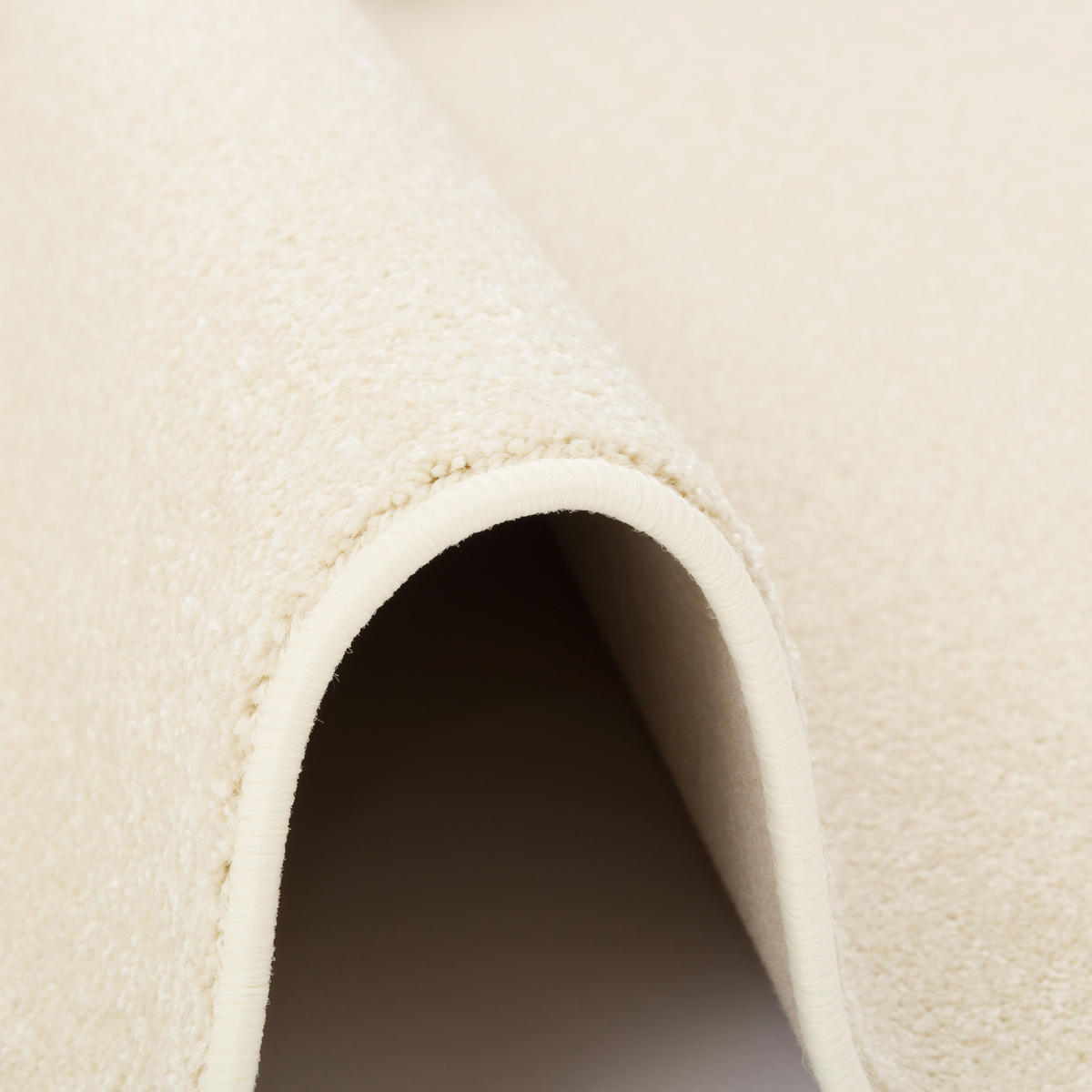 HOCHFLOR VELOURS LÄUFER TEPPICH LUNA - Creme, Textil (80/400cm) - Snapstyle