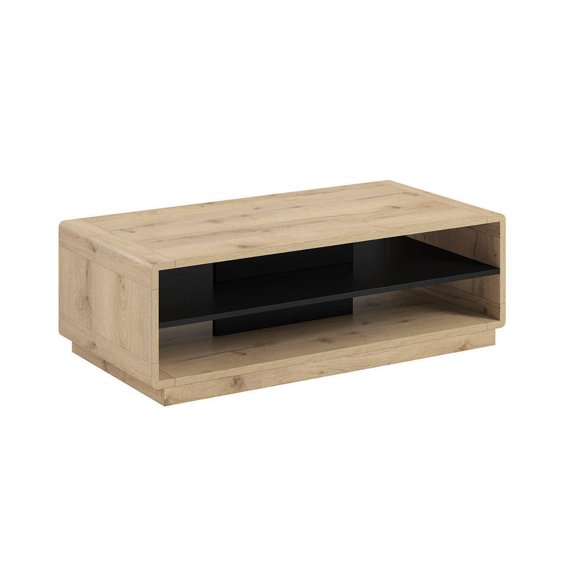 KLUB STOLIĆ Raven Mat crna i drvo - crna, drvni materijal (60/120/40cm) - Petits-meubles