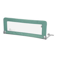 BETTSCHUTZGITTER Safety night 127 x 45 cm grün 18 Monate bis 5 Jahre, faltbar, Tragetasche, Rausfallschutz, Reisebett - Grün, Metall (45/127cm) - Lorelli