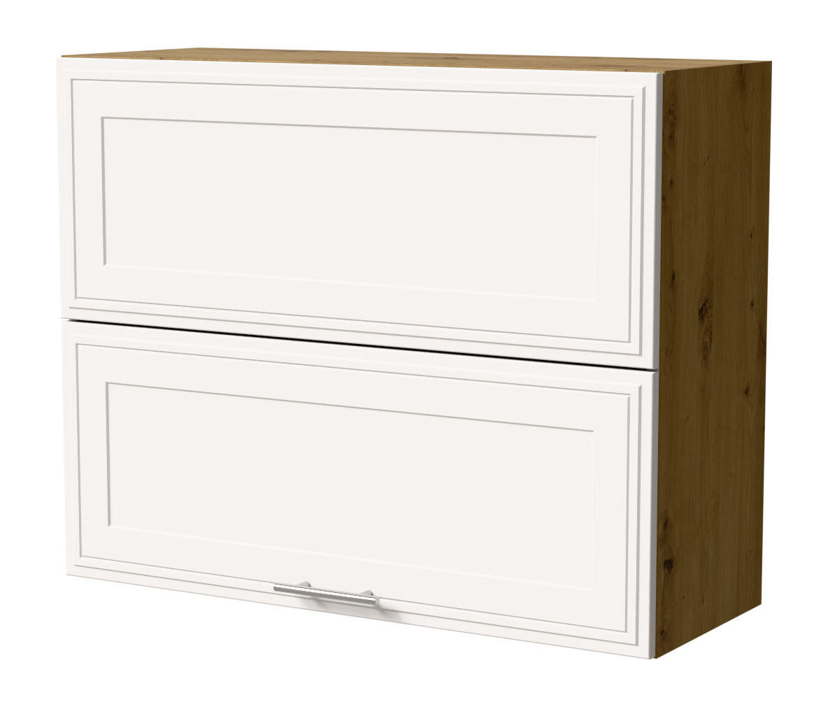 KLAPPHÄNGESCHRANK Salo W8B/90-AV Eiche Artisan / Weiß Matt 90 / 32,5 / 72cm - Eiche Artisan/Weiß, Holz/Holzwerkstoff (90/72/32.5cm) - Feldmann-Wohnen