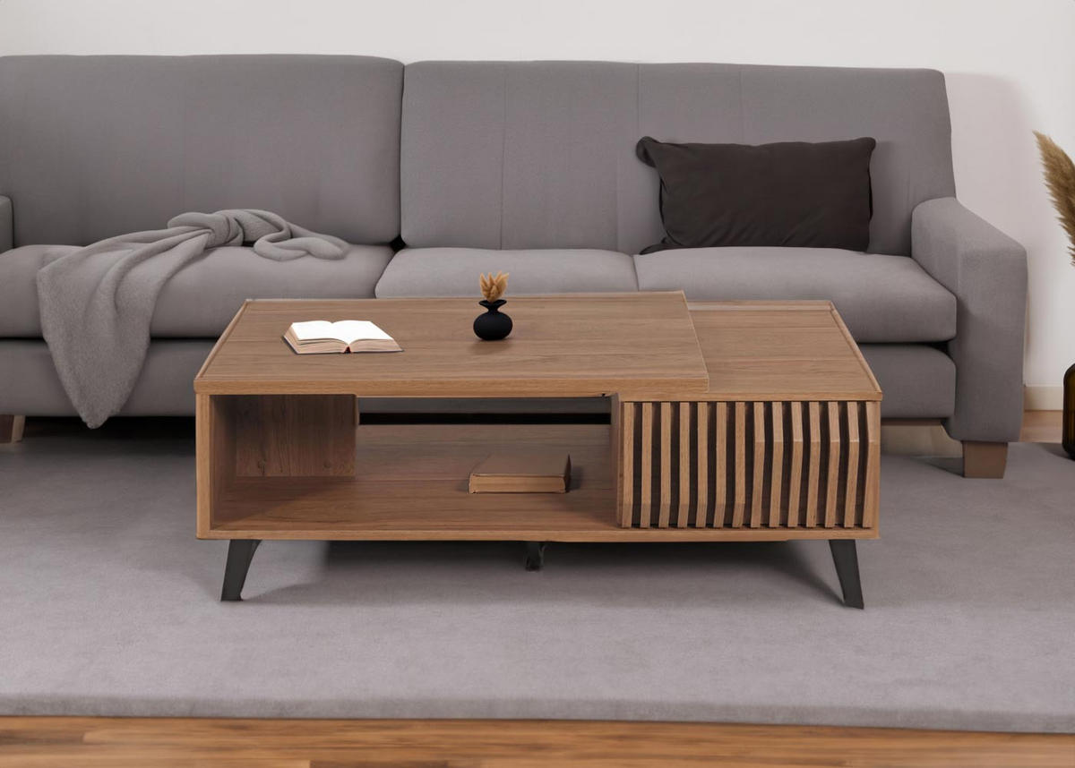 COUCHTISCH rechteckig Braun - Braun, Holz (65/120/44cm) - MCW