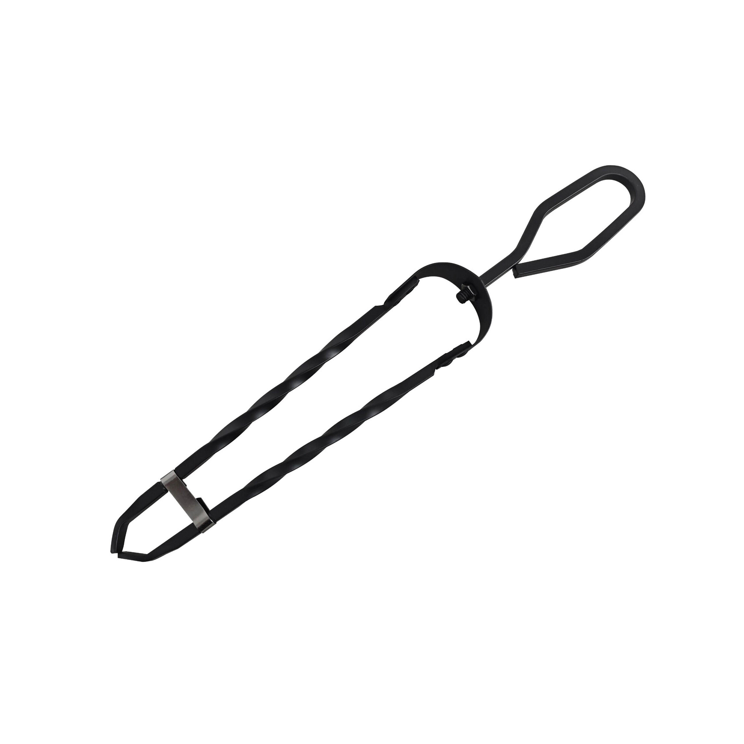 KAMINHOLZZANGE - Schwarz, Metall (6/46/4.5cm) - Relaxdays