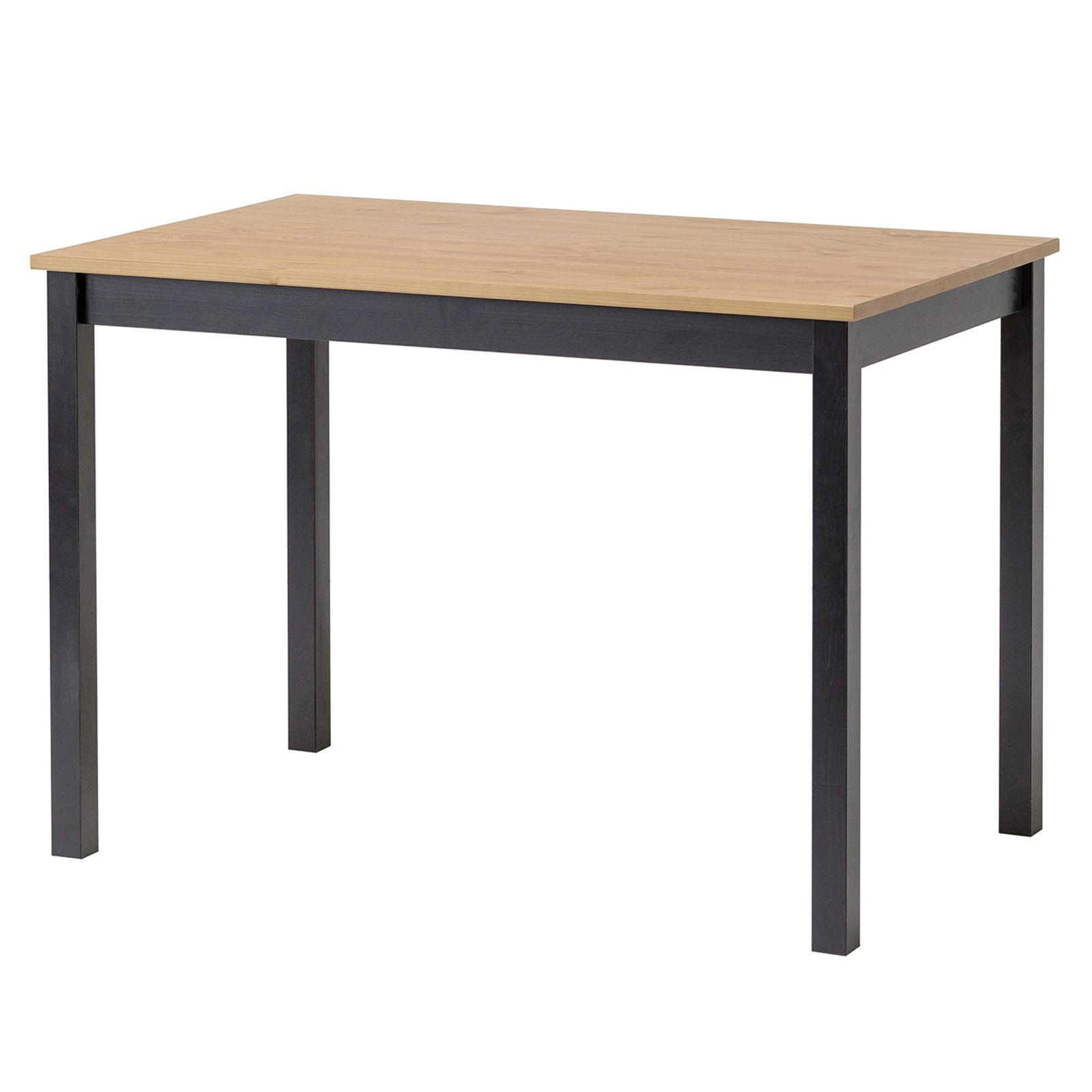 SCHREIBTISCH Massivholz 60/110/75 cm - Schwarz, Holz (60/110/75cm) - hagge home