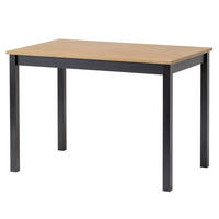 SCHREIBTISCH Massivholz 60/110/75 cm - Schwarz, Holz (60/110/75cm) - hagge home