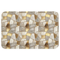 WC PŘEDLOŽKA Mozaika - Mramor - Zlato 60x40 cm - šampaňská, textil/plast (60/1cm) - OnlyWow