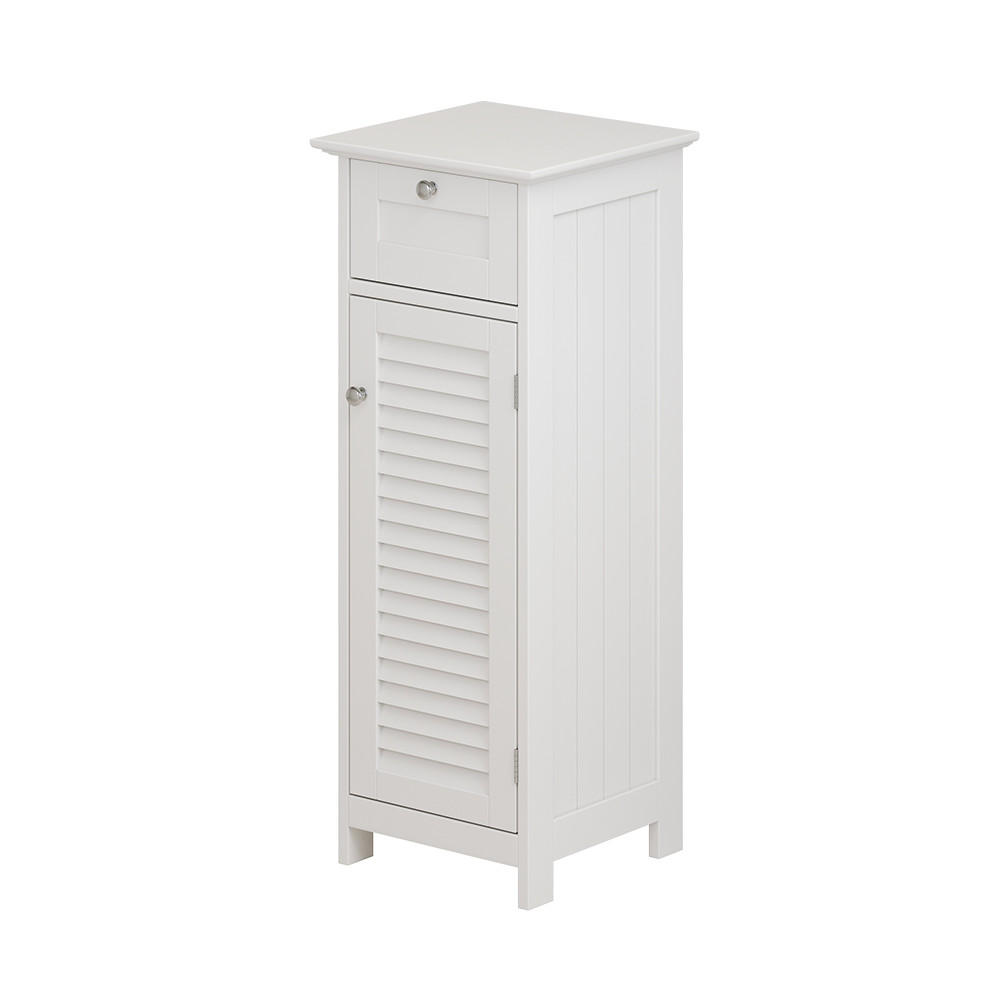 MIDISCHRANK Riad Weiß 32 x 87 cm mit Tür und Schublade - Weiß, Holzwerkstoff (32/87/30cm) - Vicco