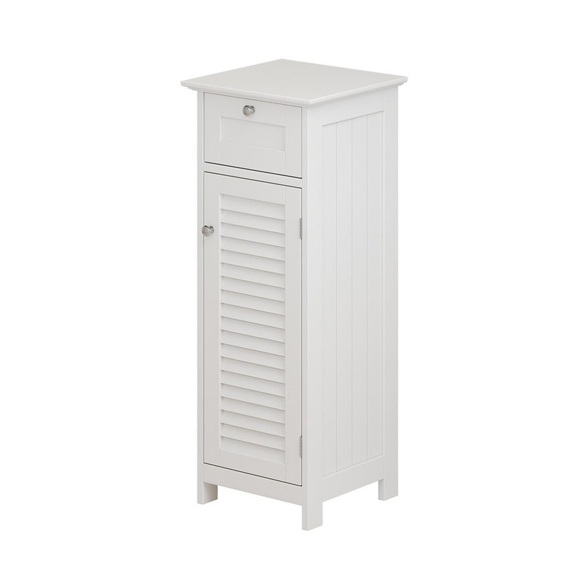 MIDISCHRANK Riad Weiß 32 x 87 cm mit Tür und Schublade - Weiß, Holzwerkstoff (32/87/30cm) - Vicco