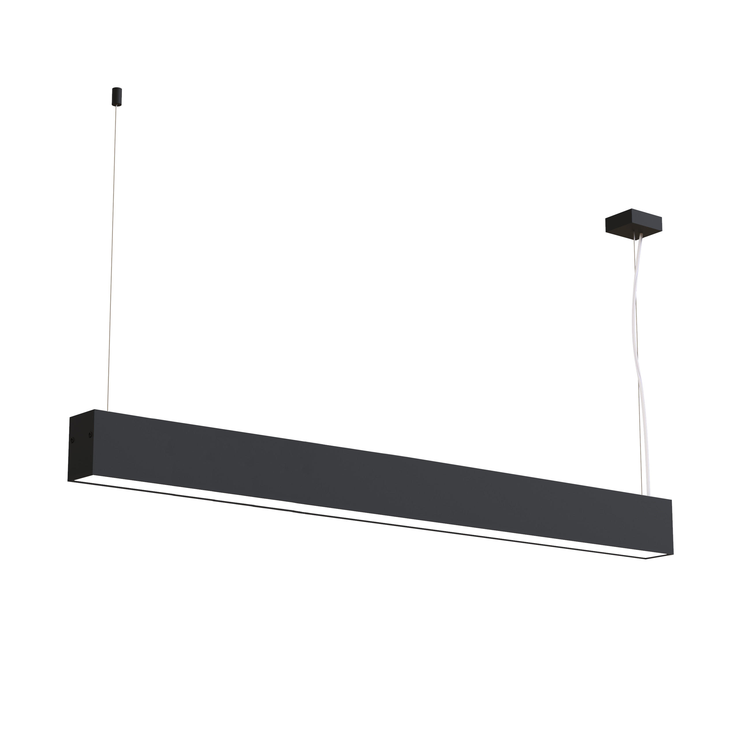 Lumicom Led-Hängeleuchte Schwarz 100x6.3x4.5 cm