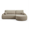 ECKSOFA CLEO mit Schlaffunktion Version Rechte QUELLE 16 - Beige, Kunststoff (264/172cm) - Lookway