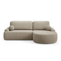 ECKSOFA CLEO mit Schlaffunktion Version Rechte QUELLE 16 - Beige, Kunststoff (264/172cm) - Lookway