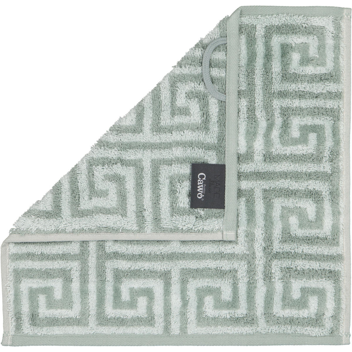 HANDTÜCHER NOBLESSE ELEGANCE ALLOVER 1088 NORDIC GREEN - 44 - Grün, Textil (30/30cm) - Cawoe