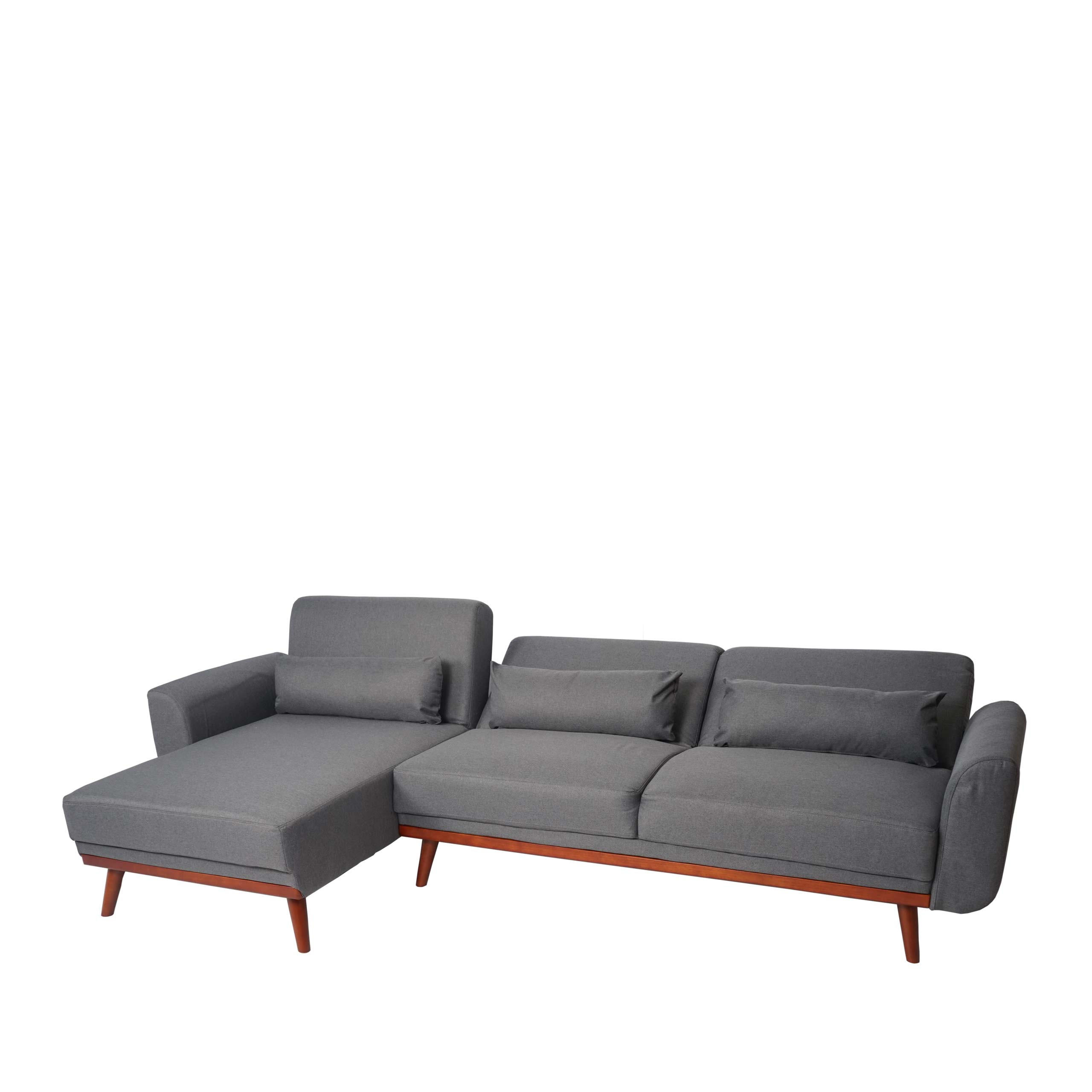 SOFA Grau - Grau, Textil (280/139cm) - MCW