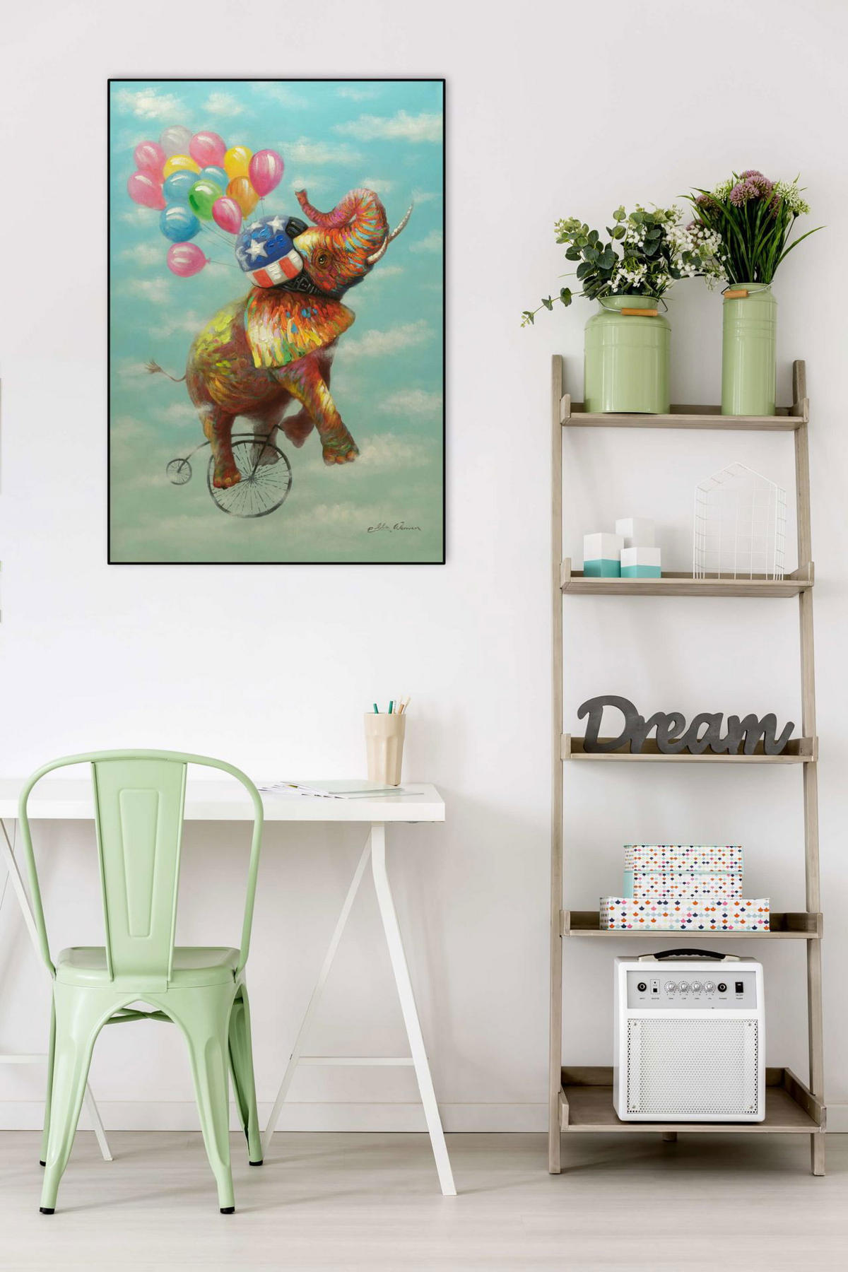 ACRYLBILD HANDGEMALT 70/100 cm - Multicolor, Holz/Textil (1.82/100cm) - KUNSTLOFT