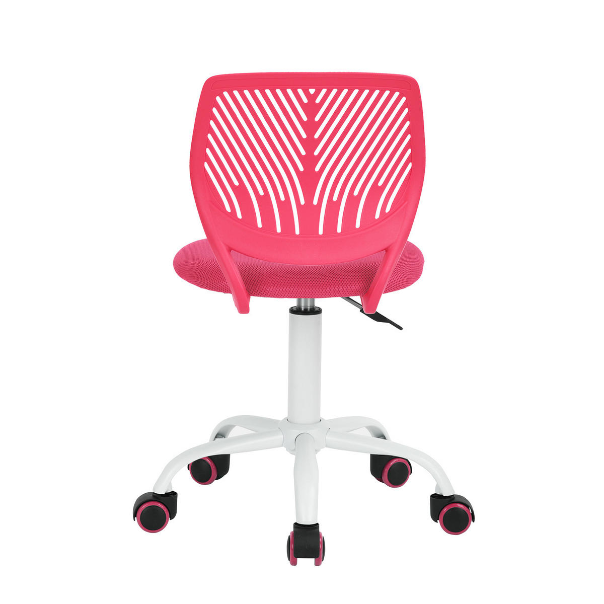DREHSTUHL Rosa - Pink/Weiß, Metall (38/85/39cm) - Urban Meuble