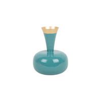 VASE Yara 17/17/24 cm - Blau, Metall (24cm) - Present Time